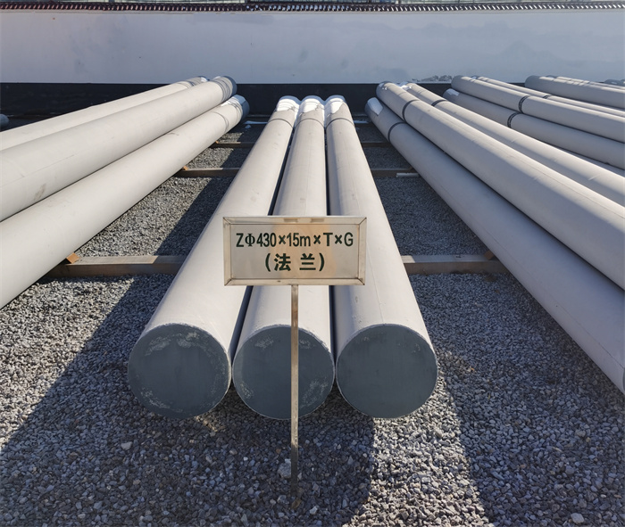 桐城430×15米×T×G砼电力电杆